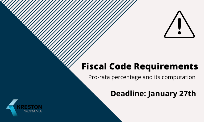 Be aware of deadline – Pro rata to be applied in 2020